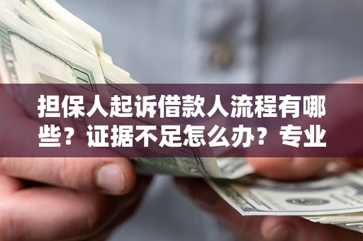 济南担保人起诉借款人流程有哪些？证据不足怎么办？专业律师解答
