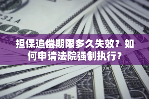 济南担保追偿期限多久失效？如何申请法院强制执行？
