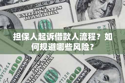 济南担保人起诉借款人流程？如何规避哪些风险？