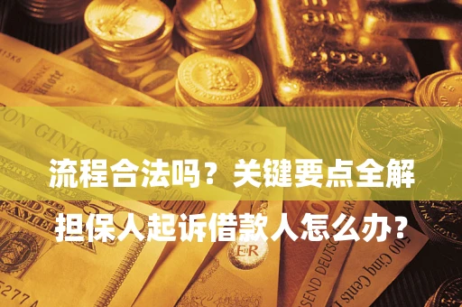 济南

担保人起诉借款人怎么办？流程合法吗？关键要点全解析