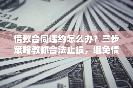 济南借款合同违约怎么办？三步策略教你合法止损，避免债务危机升级