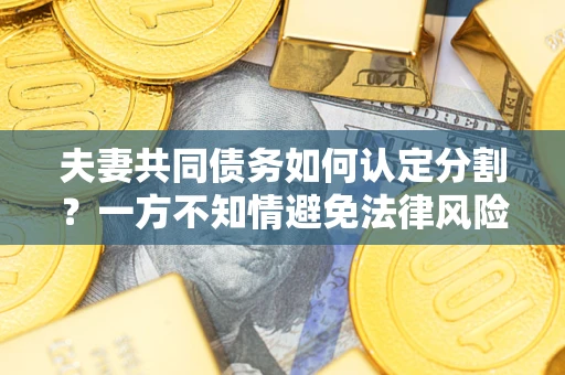 济南夫妻共同债务如何认定分割？一方不知情避免法律风险必看！